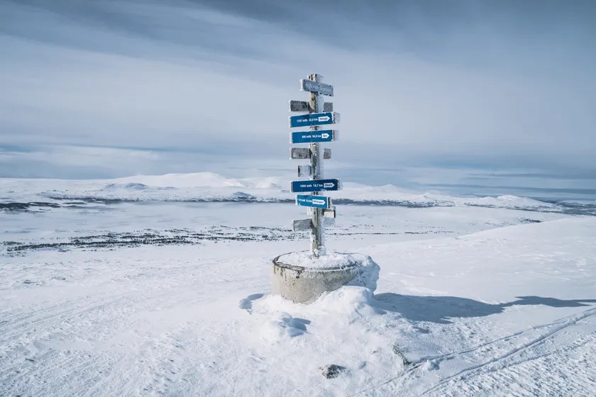 Bild på skyltsystemet
